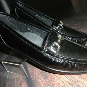 SAS WOMENS METRO DRESSY Black LOAFER SLIP-ON SHOE Flexible Comfort 8.5